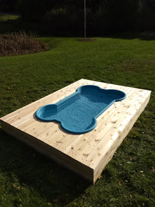 dogpools.shop One Dog One Bone Simple Deck Kit for Bone Pool